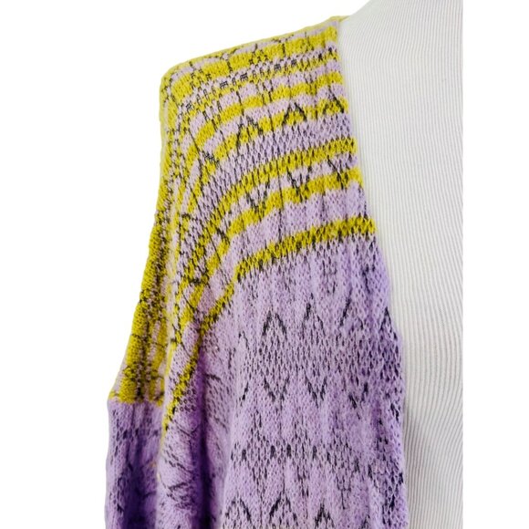 RARE Free People Boho Bell Sleeve & Side Slits Kimono Cardigan - Picture 4 of 16